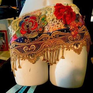 Boho,gypsy style statement belts belly hip hugger statement pieces